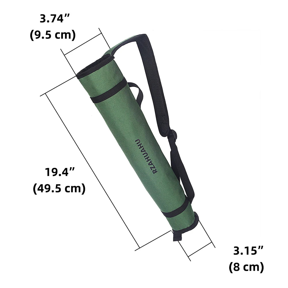 Oxford Cloth Double Tube Arrow Quiver Arrow Bag Waist Hanging Archery Arrow Holder Storage Carrying Pouch Outdoor Accessories