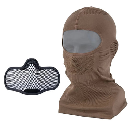 Tactical Venom Balaclava Mask V1 Elastic Breathable With Steel Mesh Full Protective Mask Headgear Hunting Paintball Airsoft Gear