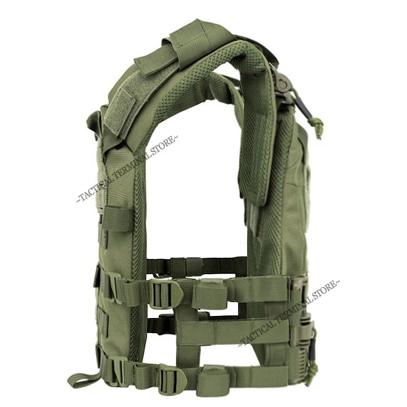 Plate Carrier Tactical Vest Comfortable Quick Release On/Off Hunting Cummerbund Fast Adjust Multi-size Airsoft Molle Gear