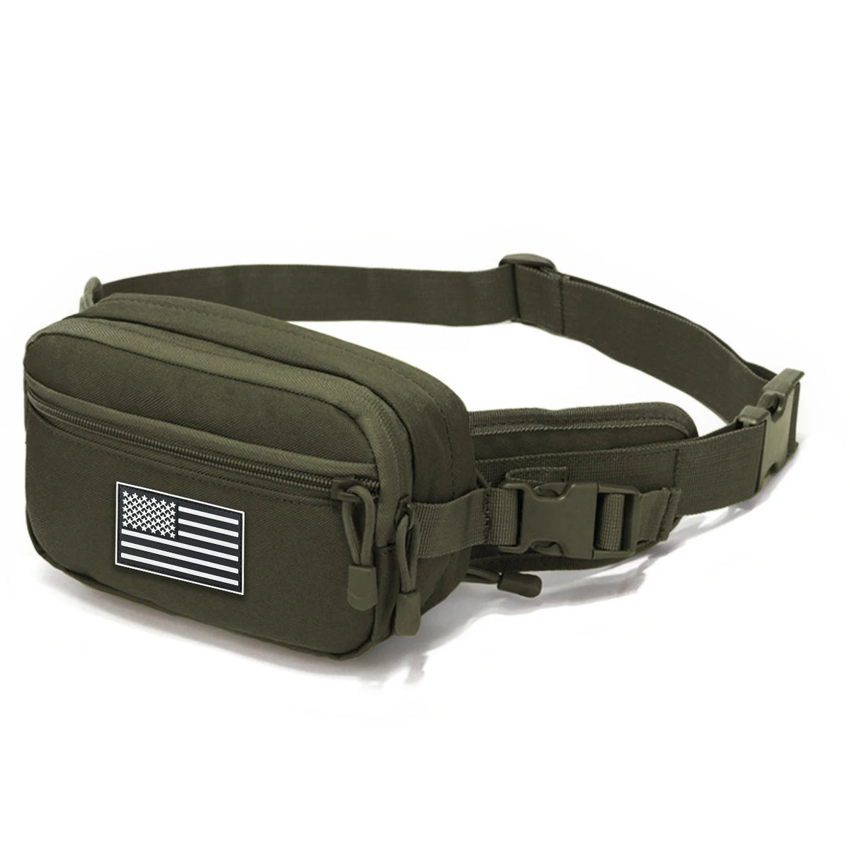 Hunting hidden waist bag with adjustable waistband and cushioning pad suitable for cycling, hiking, hunting and other scenes