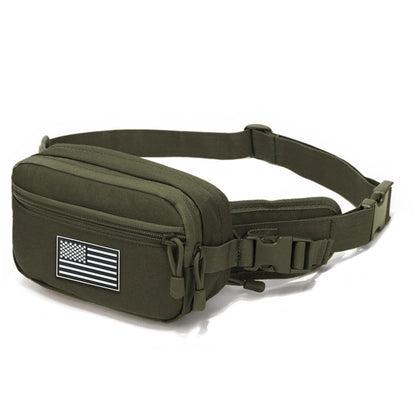 Hunting hidden waist bag with adjustable waistband and cushioning pad suitable for cycling, hiking, hunting and other scenes