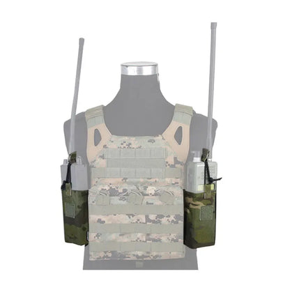 Emersongear For MBITR Radio Pouch Set For 148/152 Intercom Bag Pack Panel Outdoor Hunting Hiking Combat Sports EM8333