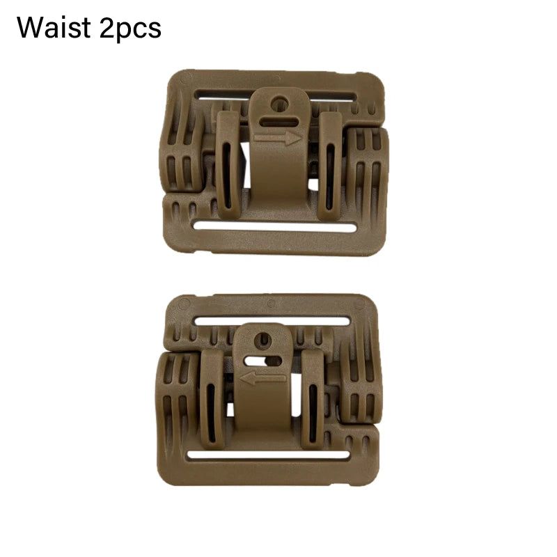 Tactical 2pcs Tactical Vest Quick Release Buckle Slider Strip Module Strip Buckle