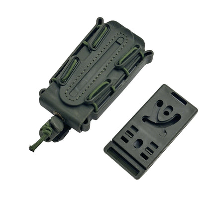 Hunting 9mm Magazine Pouch Molle Scorpion Fast Mag Quick Release AR15 Mag Holster Case Box with Molle Waist Belt Clip