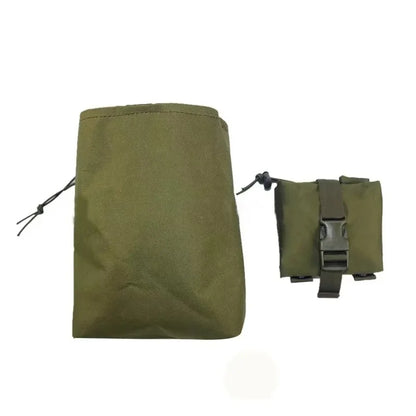 Folding Molle Magazine Dump Drop Pouch Military Airsoft Ammo EDC Tool Bag Foldable Utility Recovery Mag Holster