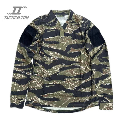 Velocity Style Rugby Shirt Quick Dry Tactical Long Sleeve T-shirt CAG Love Camo
