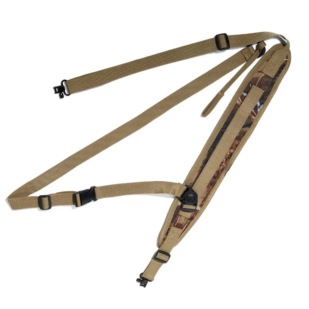 Tactical 2 Point Rifle Sling Adjustable Hunting Gun Strap with Ammo Loops, Non-Slip Padded Shoulder Strap for Outdoor Shooting