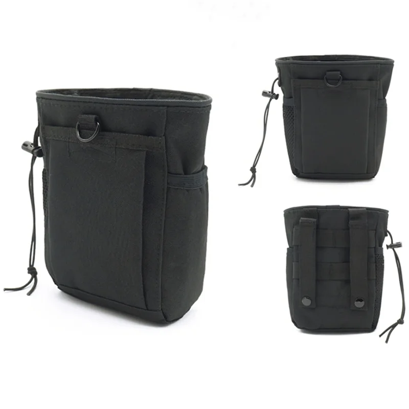 2024 New Outdoor 3-5L Camouflage Molle 600D Nylon Dump Drop Pouch Recycle Waist Pack Ammo Bags Hunting Accessories Bag Pouches