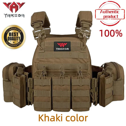 YAKEDA Tactical Vest 6094 Fast Detachable Light Laser Cut Outdoor Hunting Black Gear Carry Vest of High Quality