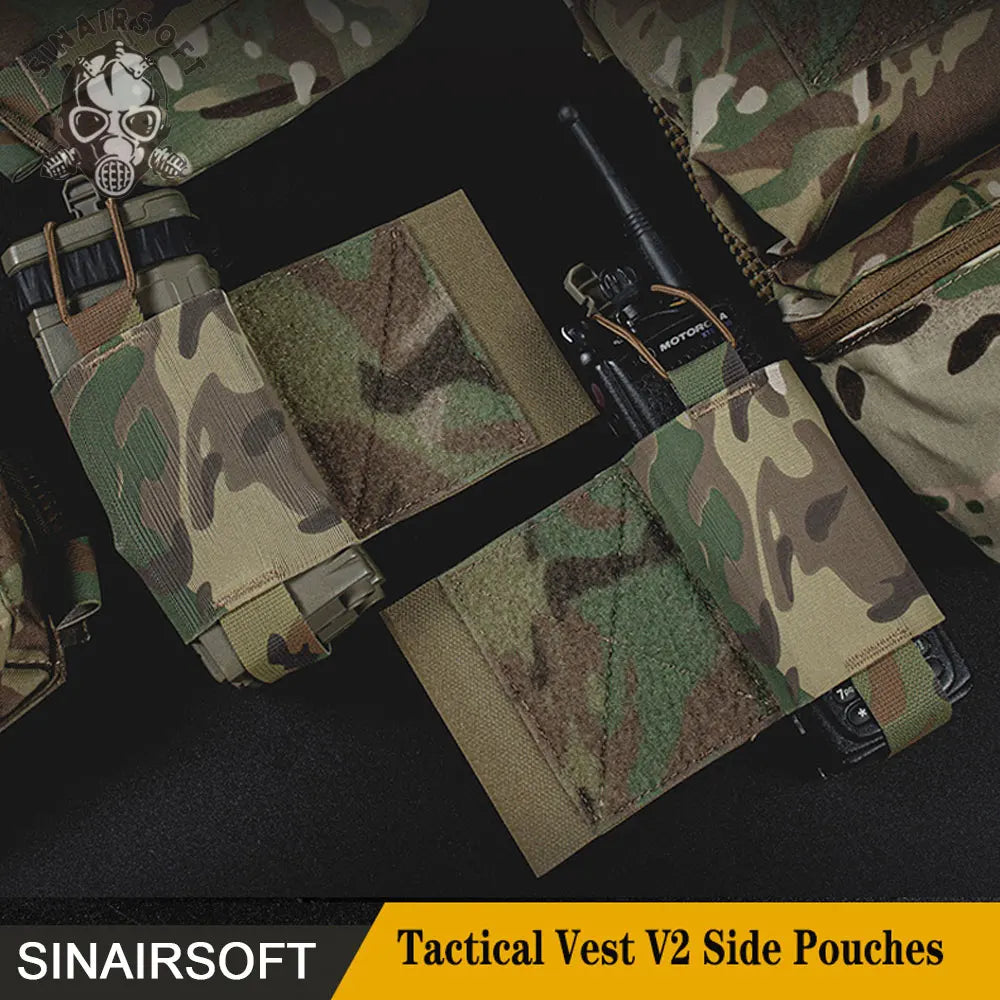 Tactical Elastic MBITR Radio Holder Wingman Pouch AR M4 5.56 Magazine Storage Shock Cord Retension Hunting Vest Accessories