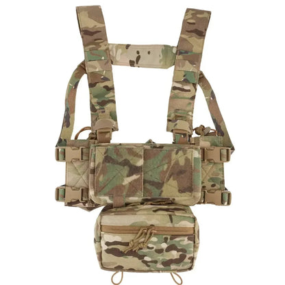 MK4 Micro Gear Chest Rig Bags for W/ 5.56 Mag Pouch Plate Carrier Chaleco Tactico Camouflage Close Combat Airsoft