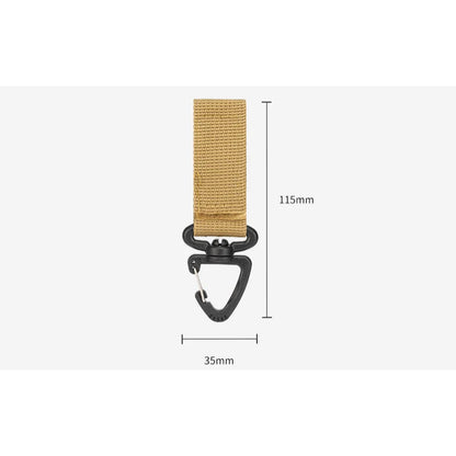 Outdoor 360 Rotate Nylon Carabiner Key Hook MOLLE Webbing Buckle Belt Buckle Hanging Camping Climbing Backpack Accessories