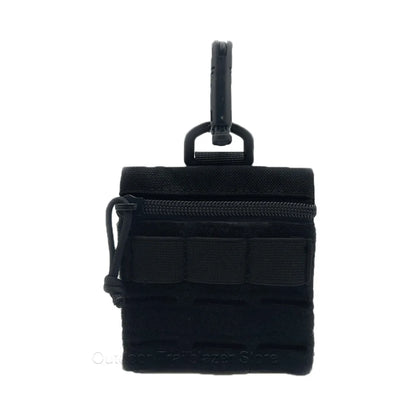 Tactical Micro Molle Pouch with Hook and Loop D Buckle Portable Storage Bag Wallet EDC Tools Hunting Vest Bag Accessory Pouch