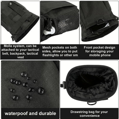 NEW Outdoor 3-5L Tactical Molle 800D Nylon Dump Drop Pouch Recycle Waist Pack Ammo Bags Airsoft Accessories Bag Pouches