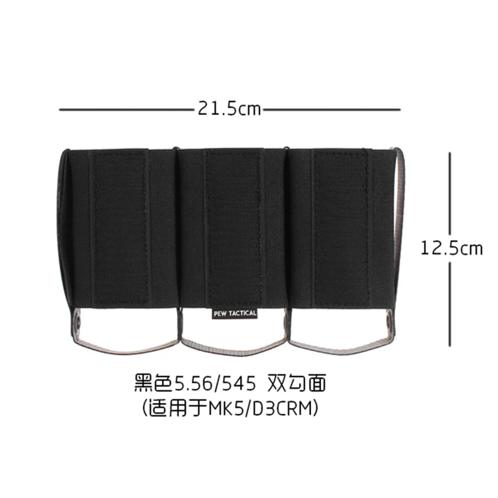 TACTICAL Chest Triple Tool Divider Pouch 5.56/545/7.62 Mag Insert Pouch for MK5 D3CRM DOPE MI27-30