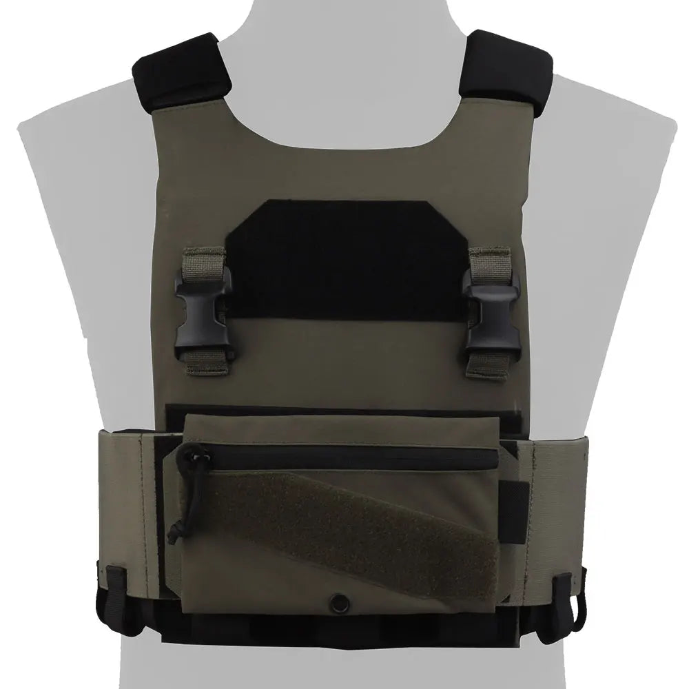 Tactical AC-1 Lightweight Vest Plate Carrier Set with Triple Magazine Elastic Pouch, Candy Storage Hunting Bag, 2.5cm Buckle