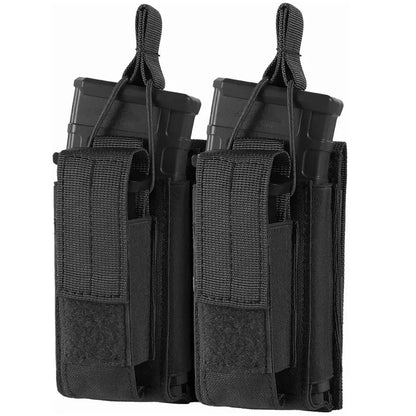 Molle Magazine Pouch Holder Open Top Single Double Triple Rifle Pistol Mag Carrier for M4 M16 AK AR M1911 9mm