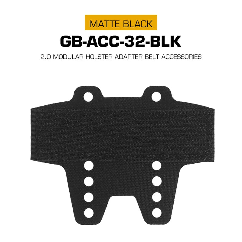 Modular Holster Mount Adapter Bridge Hook Loop Fastener for Tactical Drop Leg Platform QLS Hunting