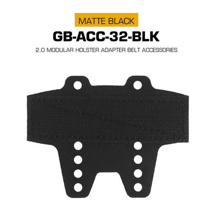Modular Holster Mount Adapter Bridge Hook Loop Fastener for Tactical Drop Leg Platform QLS Hunting