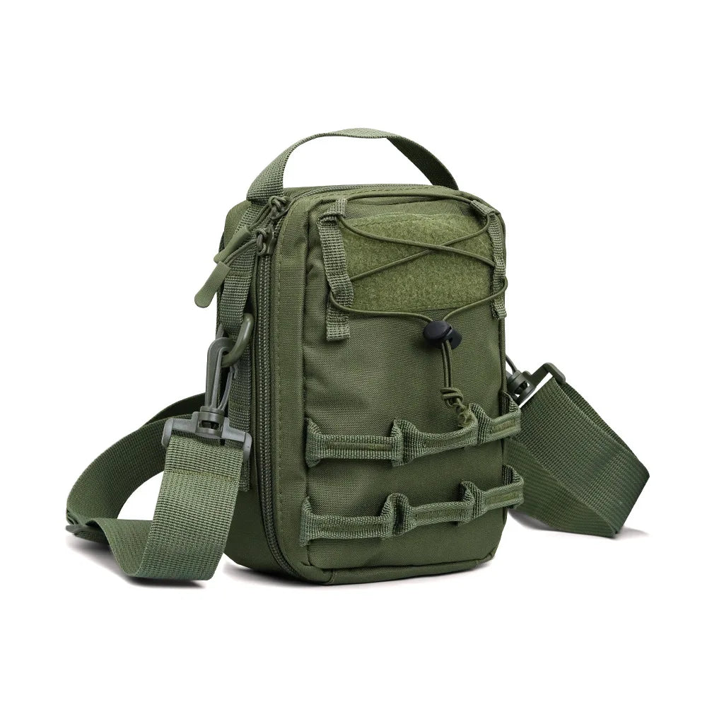 Tactical Molle Pouch with Shoulder Strap, Outdoors Lightweight Portable Phone Pouch, Utility Compact EDC Pouches Bag for Hiking