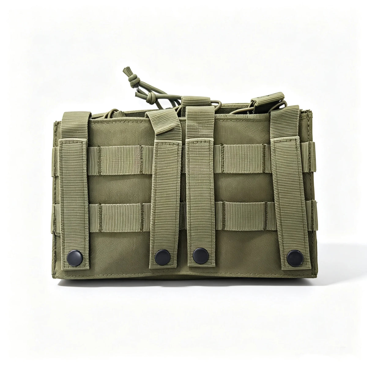 Outdoor Tactical MOLLE Camo Nylon Open Top Triple Magazine Pouch for Airsoft Paintball Shooting Hunting