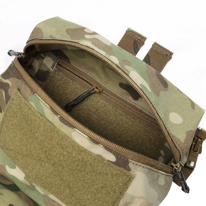 Emersongear For FRO Style V5 Vest Back Panel Double Pouch Hunting Hiking Combat Multi-purpose Bag Zip On Backpack Nylon EM9649