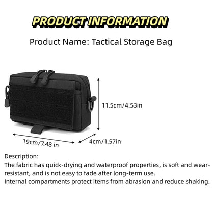 Tactical Outdoor Sports Tactical Waist Pack, MOLLE Accessory Functional Pouch, Waist-Mounted Bag, Laser Medical Bag, EDC Tool