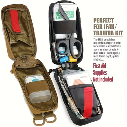 1 Outdoor Camping Hiking Tactical Waist Bag, Outdoor Military Enthusiasts Cross-Country Bag, Multi-Functional Waist Bag