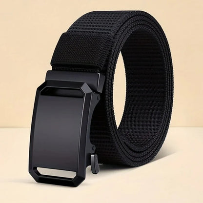 2026 New 1Pc Automatic Buckle Belt, Canvas Tactical Workwear Casual Outdoor Military Training Pants Belt For Men