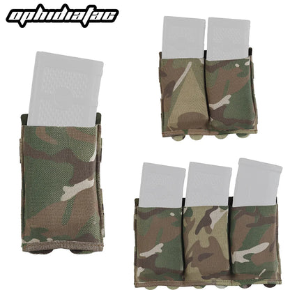 OPHIDIAN 5.56/7.62 Magazine Pouch Hunting Molle Magazine Pouch Single Double Triple Magazine Storage Bag Hunting Elastic Box for