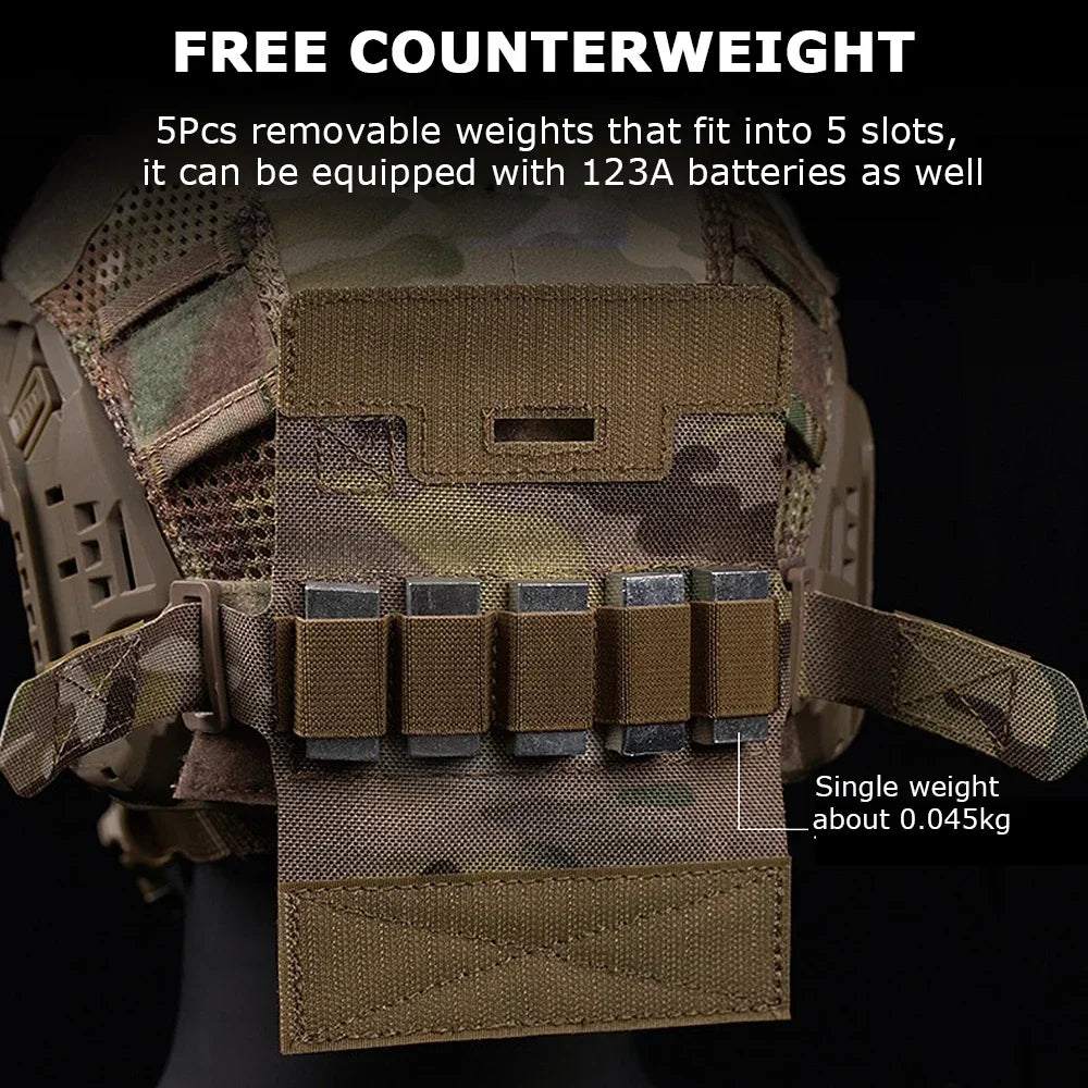 Tactical Helmet Counterbalance Weight Bag NVG Counterweight Pouch for OPS-Core Fast BJ PJ MH Airsoft Helmets Helmet Accessories