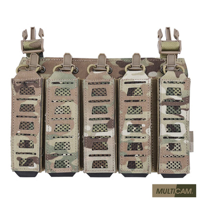 SINAIRSOFT Tactical MP5 MP7 Magazine Pouch With Hook&Loop and Elastic Retention Straps For Vest Chest Rig Accessories
