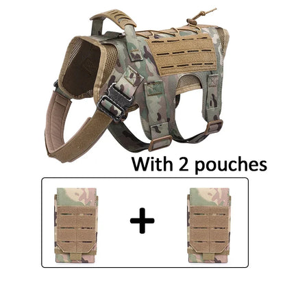 Tactical Dog Vest Hunting Shooting Cs  Fan Service Nylon Pet Vests Airsoft Training Molle Dogs Harness
