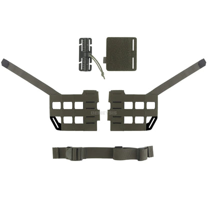 Tactical Chest Rig Expansion Kit Scalable Design Tactical Vest Molle Front Panel Hunting Vest Airsoft Training Gear  Accessories