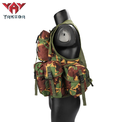 Tactical Vest Gear Woodland Digital Camouflage Plate Carrier Mesh Gilet Training Chest Rig Tactical Vest