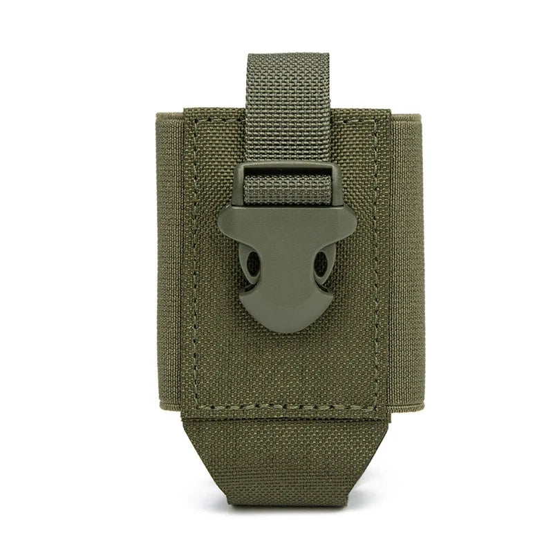 Tactical 40MM Grenade Molle Pouch Radio Holster Outdoor Sports Hiking Hunting Phone Case Walkie Talkie Holder EDC Tool Waist Bag
