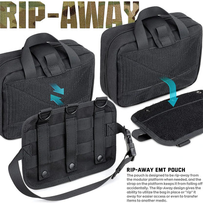 Tactical First Aid Kits Medical Bag Outdoor Molle Pouch Emergency Hunting Bag Camping Survival Tool EDC Pouch Waist Belt Bag