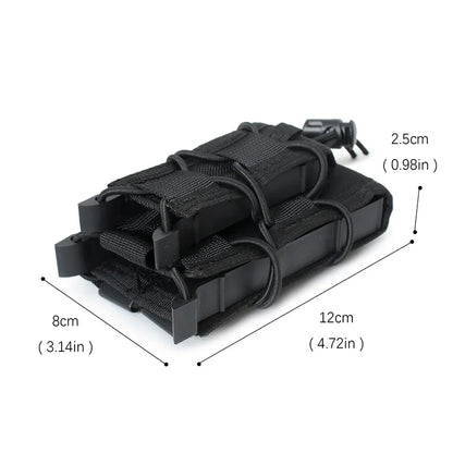 5.56 9mm Magazine Pouch  AK AR M4 AR15 Double Magazine Bag Rifle Pitol Molle Mag Holster Pouch for Hunting CS Paintball