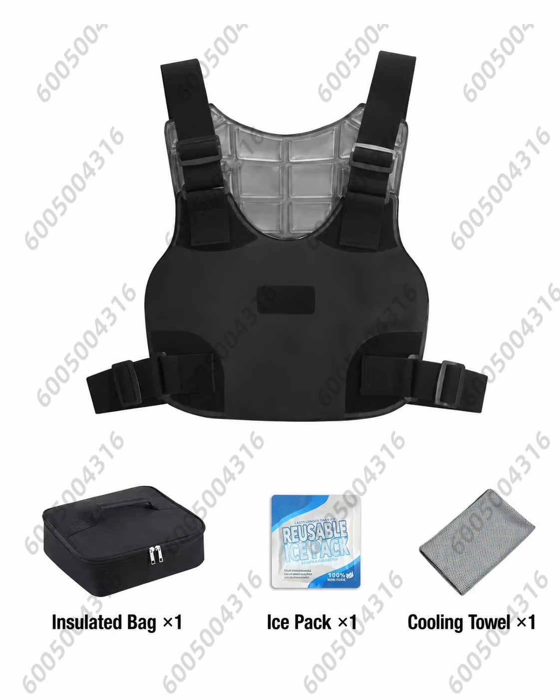 Men's PCM Phase Change Cooling Vest Lightweight Tactical Body Cooling Gear with Ice Packs for Construction Fishing Outdoor Work