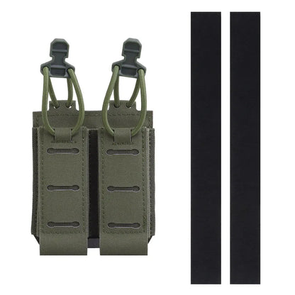 OPHIDIANTAC   Dual Pistol Magazine Pouch Hand Pull Retainer for Molle System Magazine Pouch Belt Vest Accessory Pouch