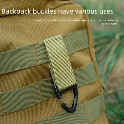 Outdoor Nylon Carabiner Key Hook MOLLE Webbing Buckle Belt Buckle Hanging Camping Climbing Backpack Accessories XKHWGJ02