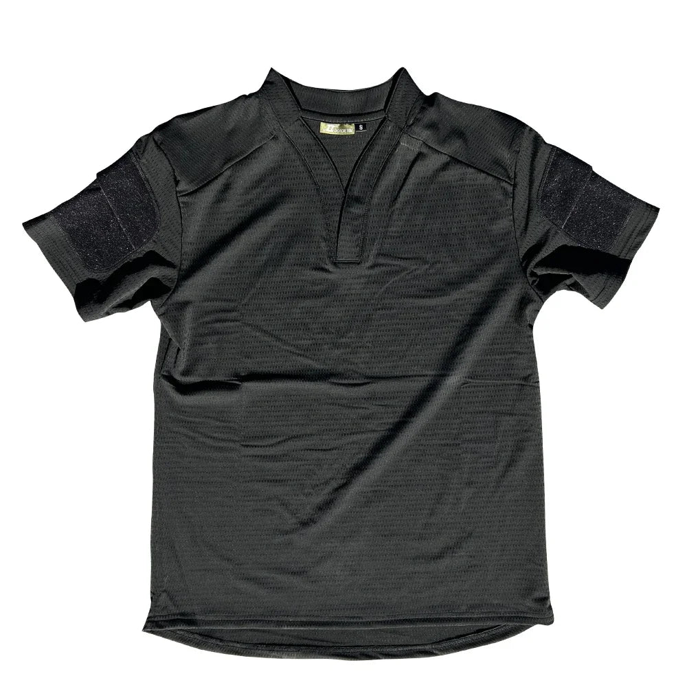 Short Sleeve Velocity Style Rugby Shirt Quick Dry Tactical Short Sleeve T-shirt CAG Love Outdoor Sport