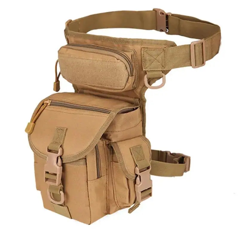Men's Tactical Drop Leg Bag Multifunctional Waist Pack Adjustable Thigh Belt Hiking  Sports Cycling Waterproof Nylon Camping Bag