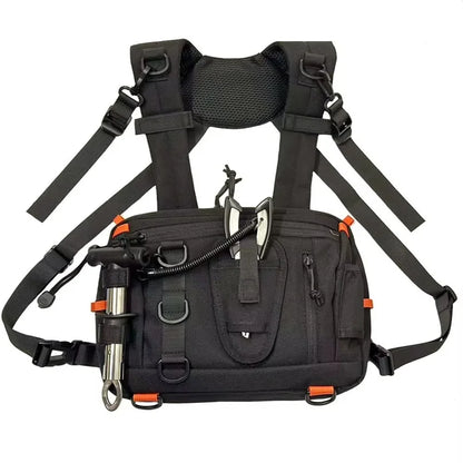 Tactical Chest Bag Multi-Functional Convenient Hiking Cycling Backpack Vest Bag Lure Fishing Bag Wholesale