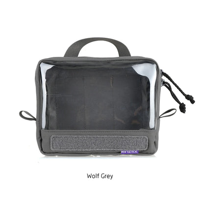 PEW TACTICAL Multiple Transparent and Visible Storage Bag Accessory Pouch Tactical Backpack Built-In Sundry Bag