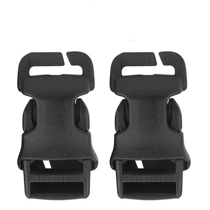 2Pcs Detachable Tactical Compression Buckles Outdoor Safety Lock Clips For Hiking Backpack & Tactical Vest