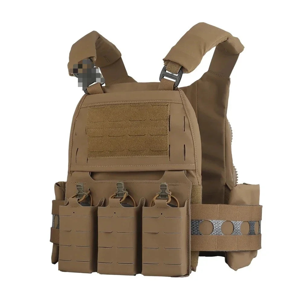 Tactical Vest Ferro FCPC V5 Plate Carrier MOLLE Hunting Vest Back Panel Supplement Pouch Airsoft Shooting Body Armor