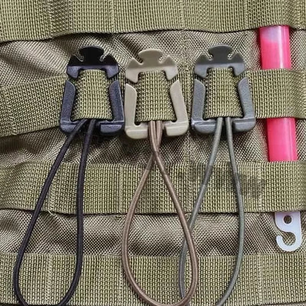 5Pcs Backpack Buckle Clamp Carabiner Survival Gear Tools Carabiner Clips Outdoor Nylon Camping Bag Hanger Hook Wild Hike