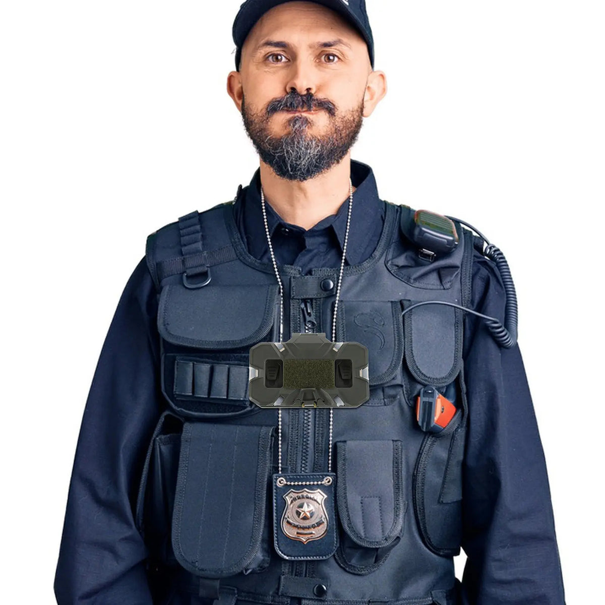 Chest Phone Holder Mount Lightweight Foldable Vest Rig Adjustable Hands Free Smartphone Carrier