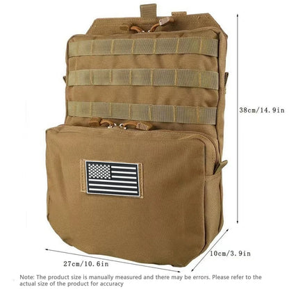 3L accessory water bag backpack Molle expansion system hiking, camping, cycling, outdoor accessory bag